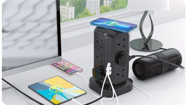 چندراهی برق و شارژر پاورلوژی مدل Tower Hub