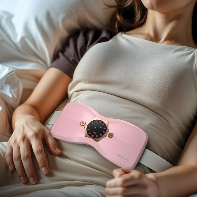 ﻣﺎﺳﺎژور ﻗﺎعدگی فلورا هیت ﮔﺮﯾﻦ ﻻﯾﻦ Flora Heat Menstrual heating Pad