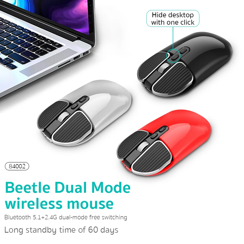 موس بی سیم دو حالته شارژی کوتسی مدل Coteetci Mouse 84002-TS