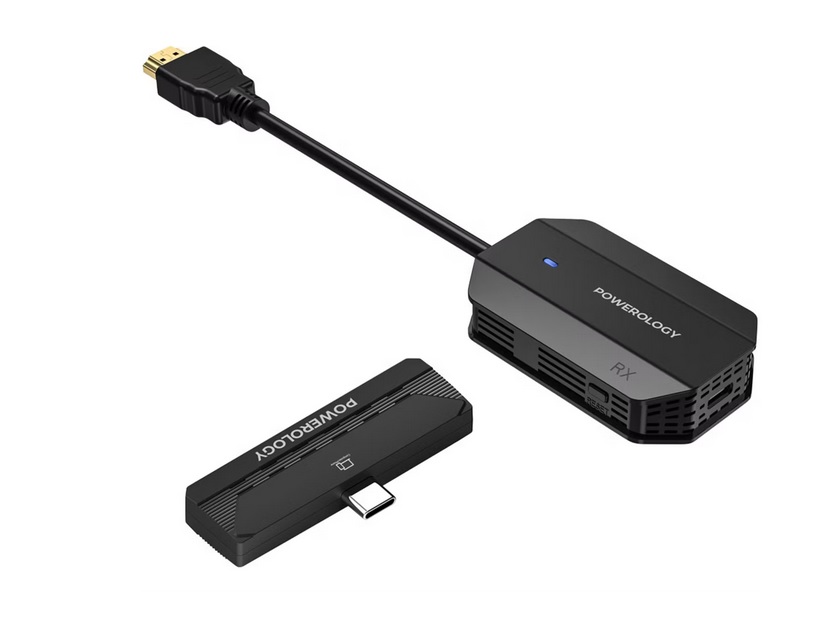دانگل بی سیم HDMI به Type C پاورولوژی مدل PHDMACBK