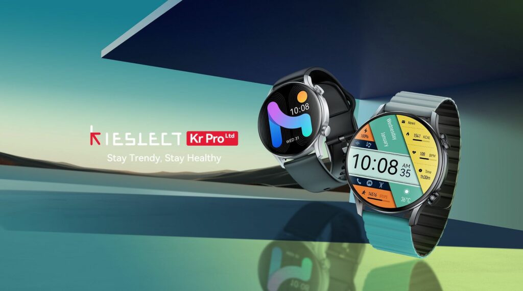 ساعت هوشمند کیسلکت مدل KR Pro Ltd با نمایشگر AMOLED و بدنه آلومینیومی