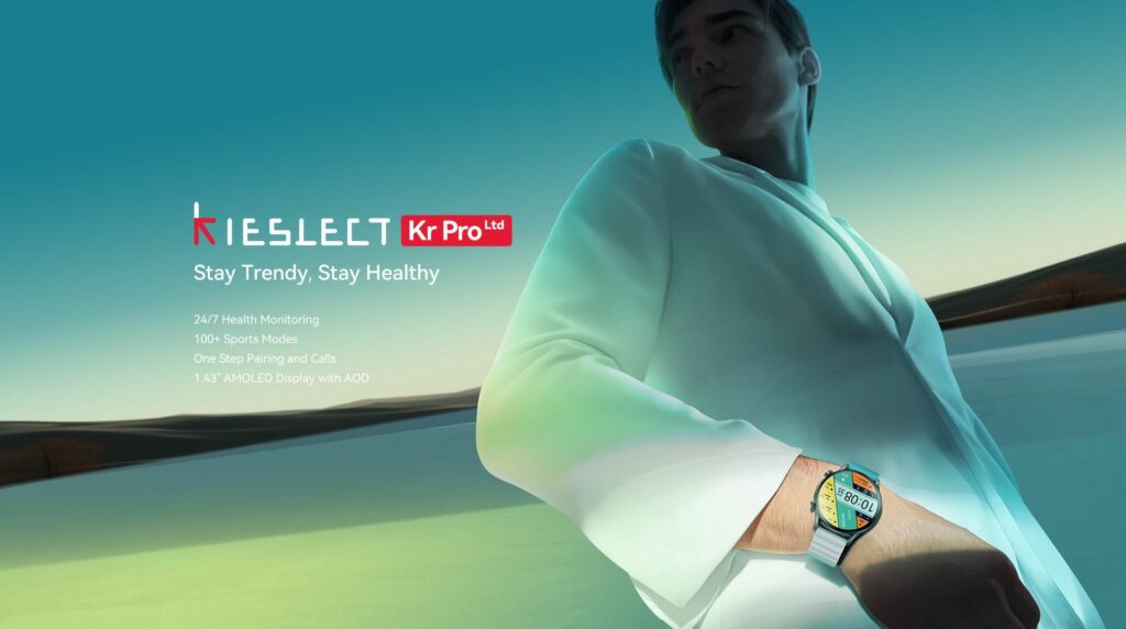 ساعت هوشمند کیسلکت مدل KR Pro Ltd با نمایشگر AMOLED و بدنه آلومینیومی
