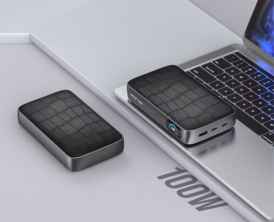 پاوربانک 20000 میلی آمپر 100 وات گرین لاین مدل Valmont 20000mAh