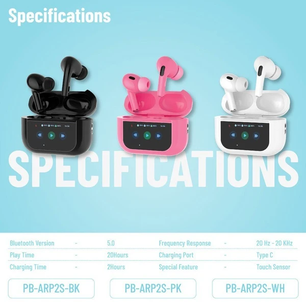 هندزفری بلوتوثی پرو 2 پرودو مدل Porodo Airpods Pro2 ENC