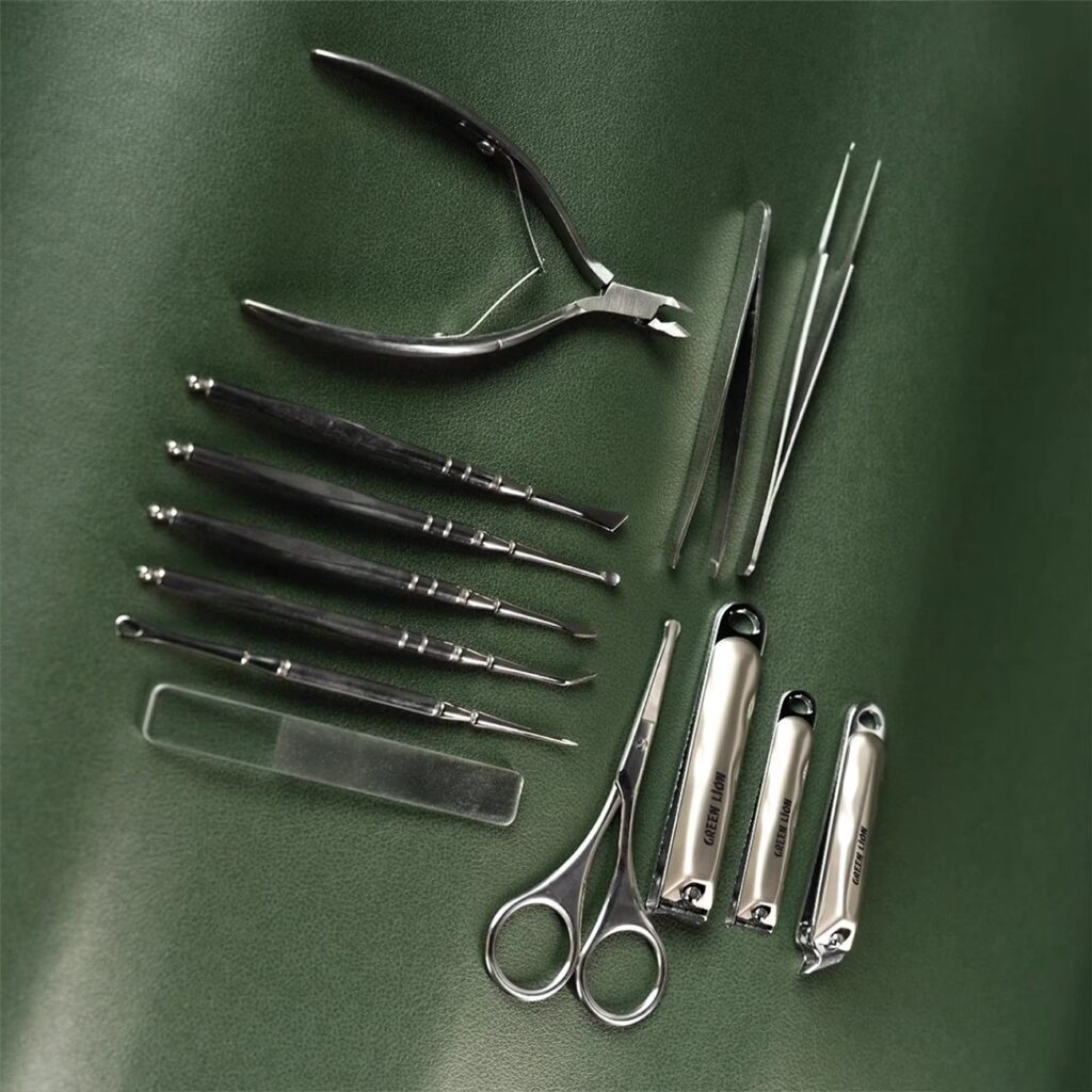 ست مسافرتی مانیکور 13 کاره گرین لاین Green Lion Manicure Kit GN13PCMNCRBR