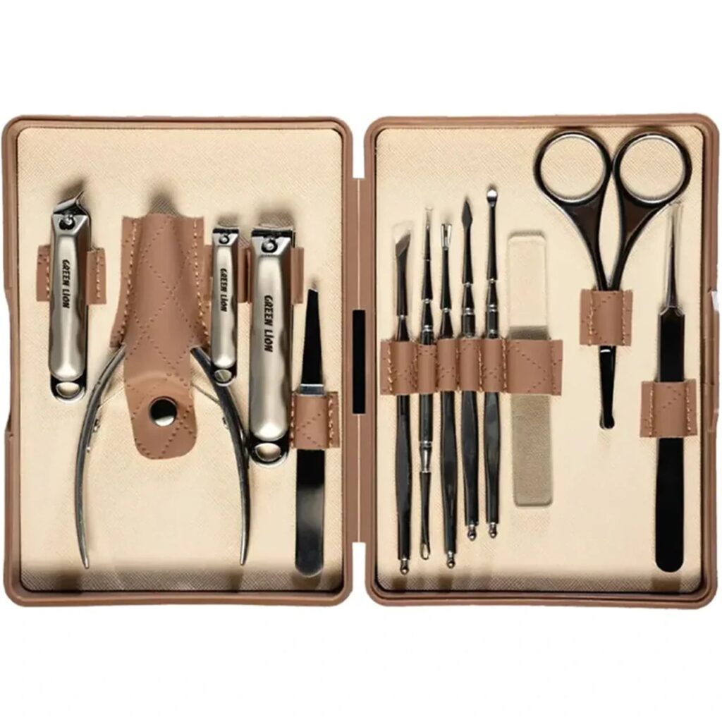 ست مسافرتی مانیکور 13 کاره گرین لاین Green Lion Manicure Kit GN13PCMNCRBR