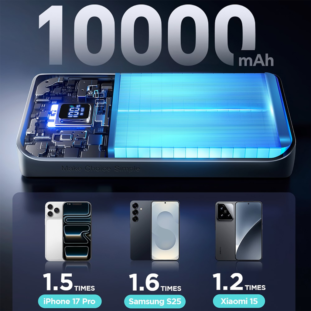 پاوربانک 10000 جویروم مدل Joyroom JR-QP191 MINI توان 22.5 وات