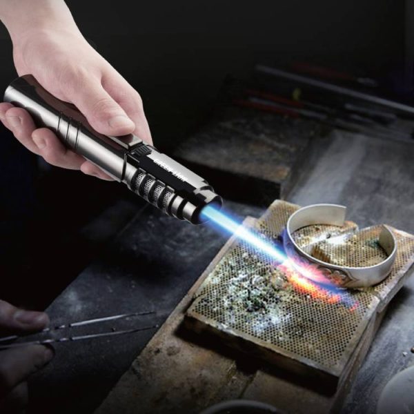 فندک اتمی گرین لاین مدل Jet Flame – سیلورGreen Lion Jet Flame Windproof Lighter