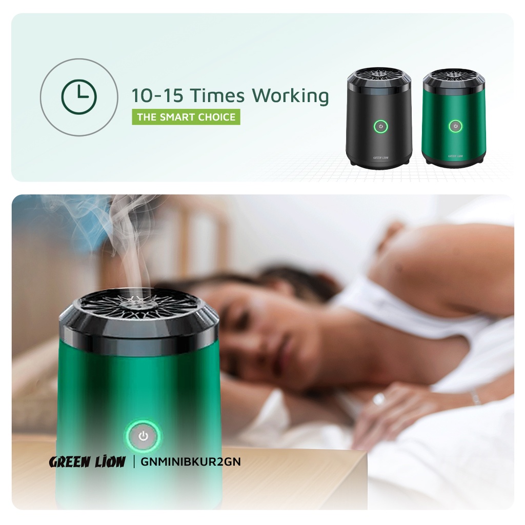 دستگاه بخور عود گرین لاین Green Lion Mini Bakhour 2 GNMINIBKUR2BK