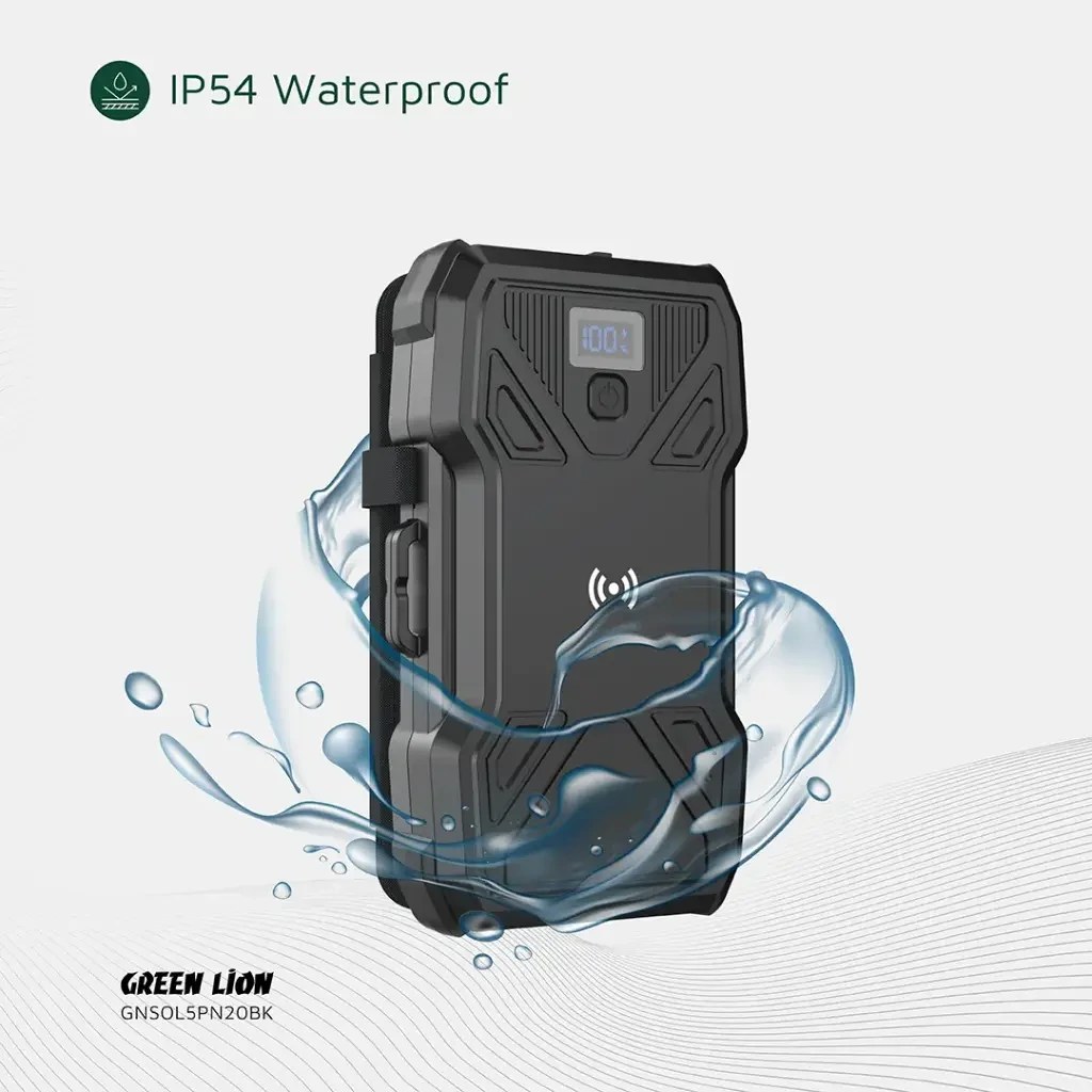 پاوربانک خورشیدی گرین لاین 20 هزار آمپر مدل Solar 5-Panel GL-PX27