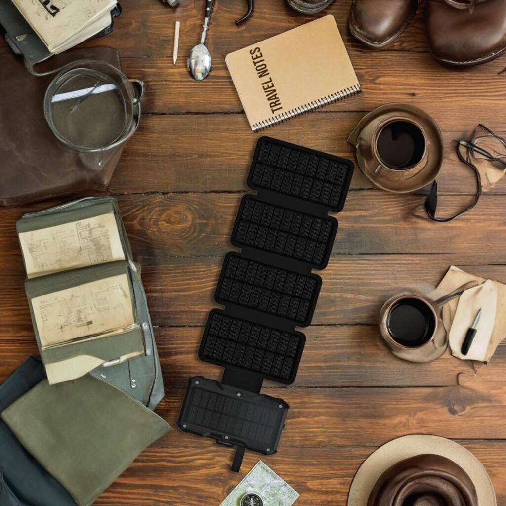 پاوربانک خورشیدی گرین لاین 20 هزار آمپر مدل Solar 5-Panel GL-PX27