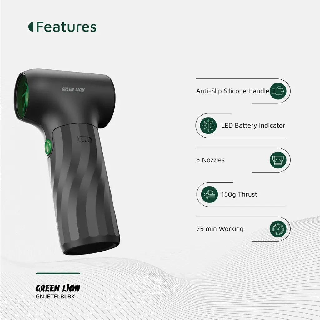جت فن دمنده باد گرین لاین Green Lion Jetflow Air Blower 130000RPM
