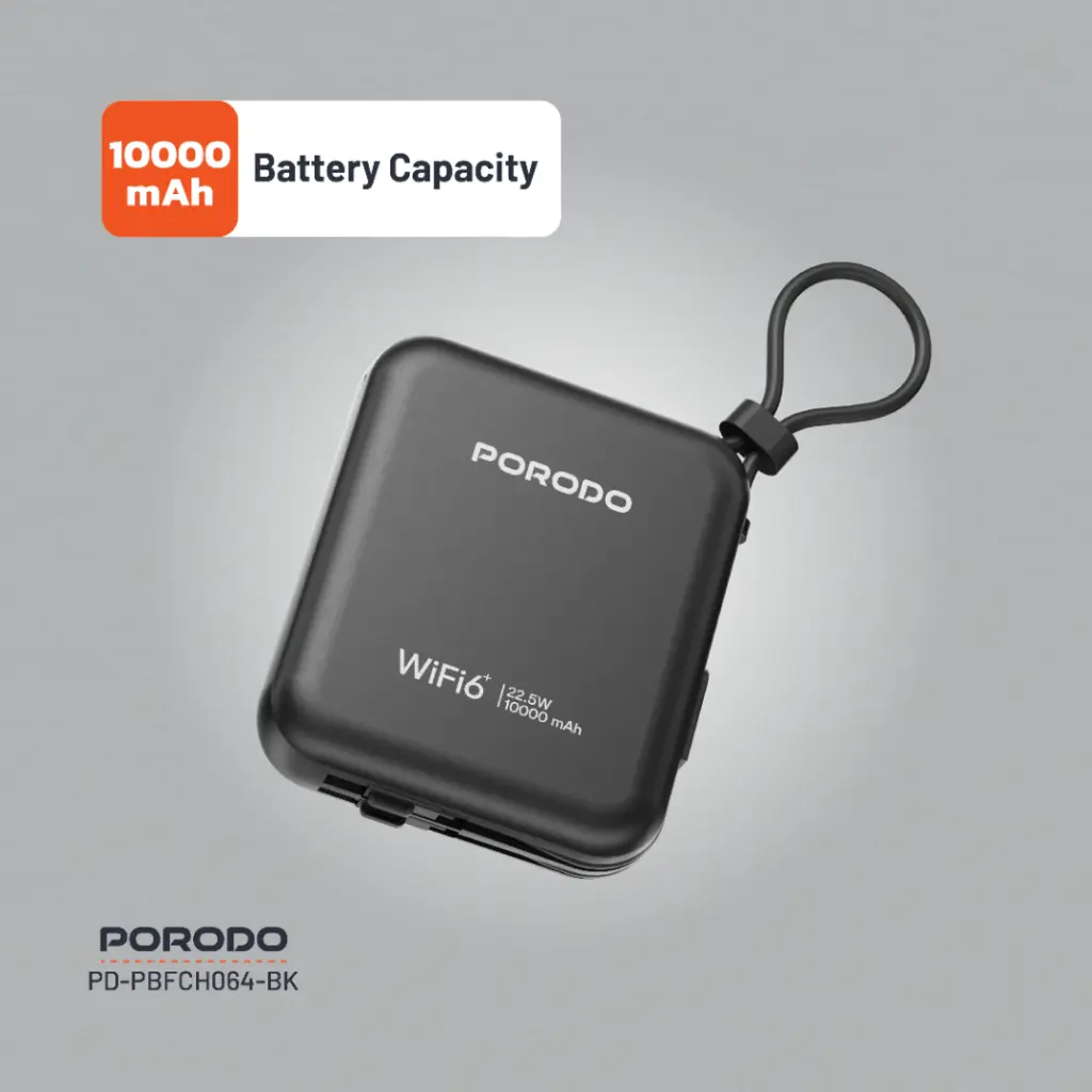 پاوربانک 10000mAh و مودم جیبی 4G LTE پرودو مدل Pocket Router