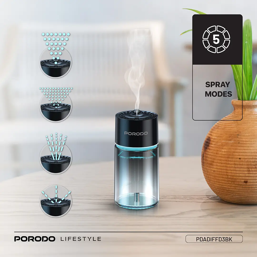 خوشبوکننده هوشمند پرودو مدل Valencia Smart Aroma Diffuser PDADIFFD3BK