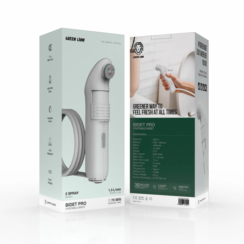 خودشور شلنگی سفری گرین لاین مدل Bidet Pro
