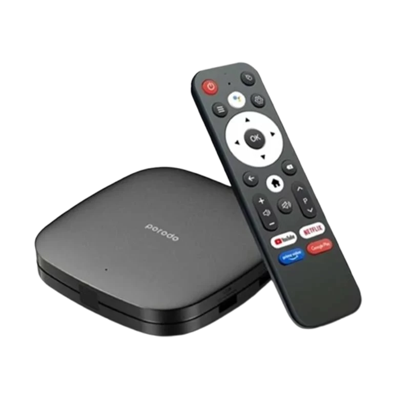 Porodo TV Box Video Streaming PD-ANDTVBBK اندروید باکس پرودو
