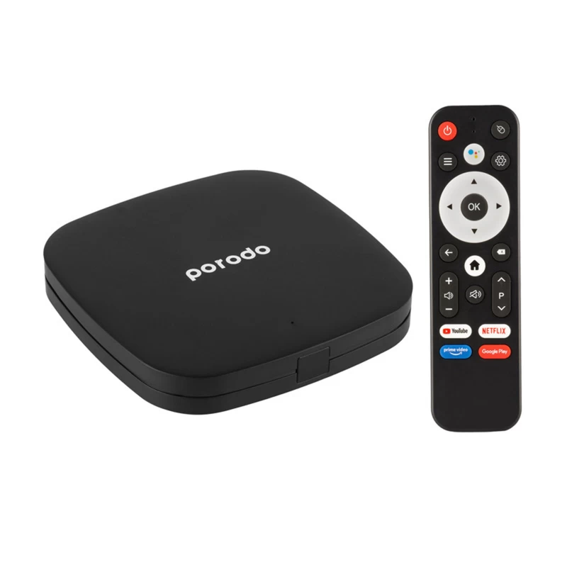 Porodo TV Box Video Streaming PD-ANDTVBBK اندروید باکس پرودو