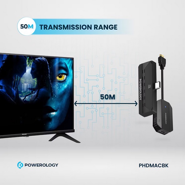 دانگل بی سیم HDMI به Type C پاورولوژی مدل PHDMACBK