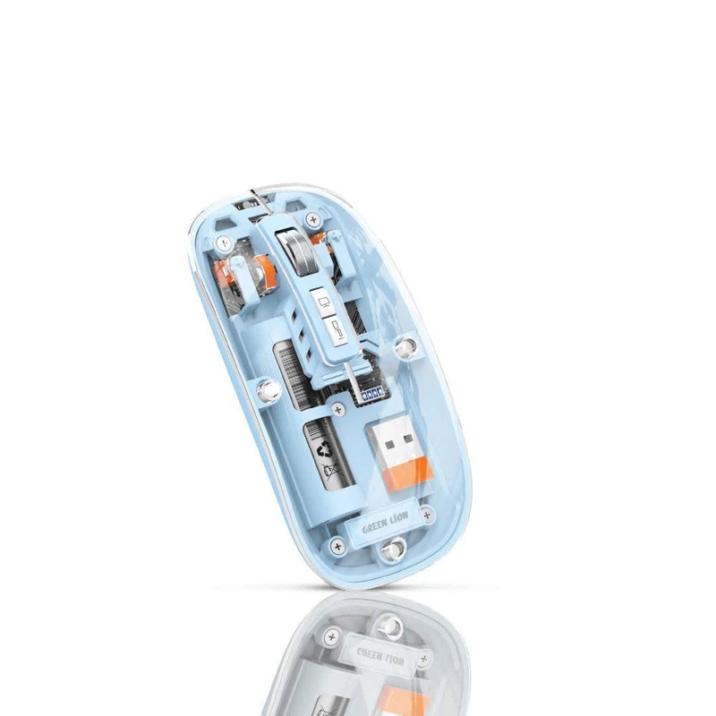 موس بی سیم شفاف گرین لاین مدل Transparent Mouse 2 GL-112