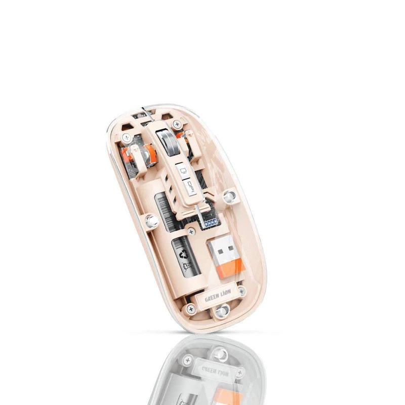 موس بی سیم شفاف گرین لاین مدل Transparent Mouse 2 GL-112
