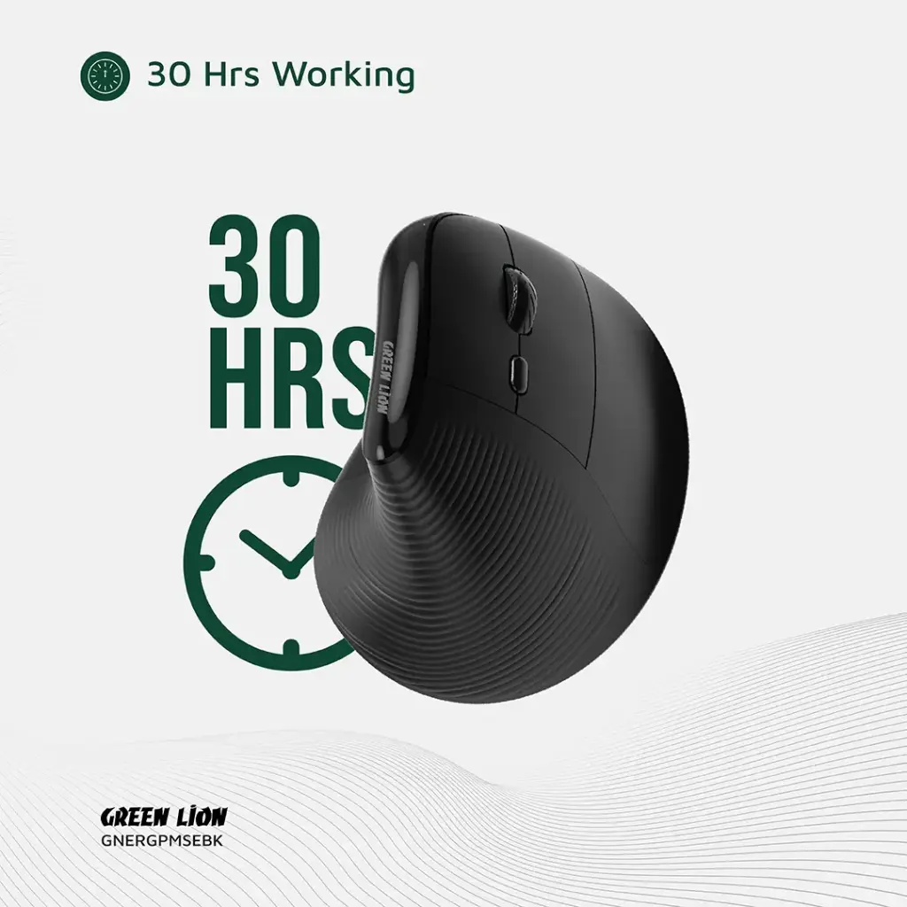 موس ورتیکال شارژی بیسیم گرین لاین مدل Ergo Grip