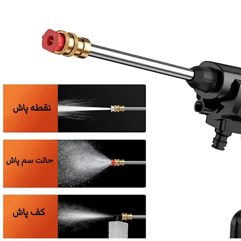 کارواش شارژی کیف‌دار جفت باتری ۴۸ ولت