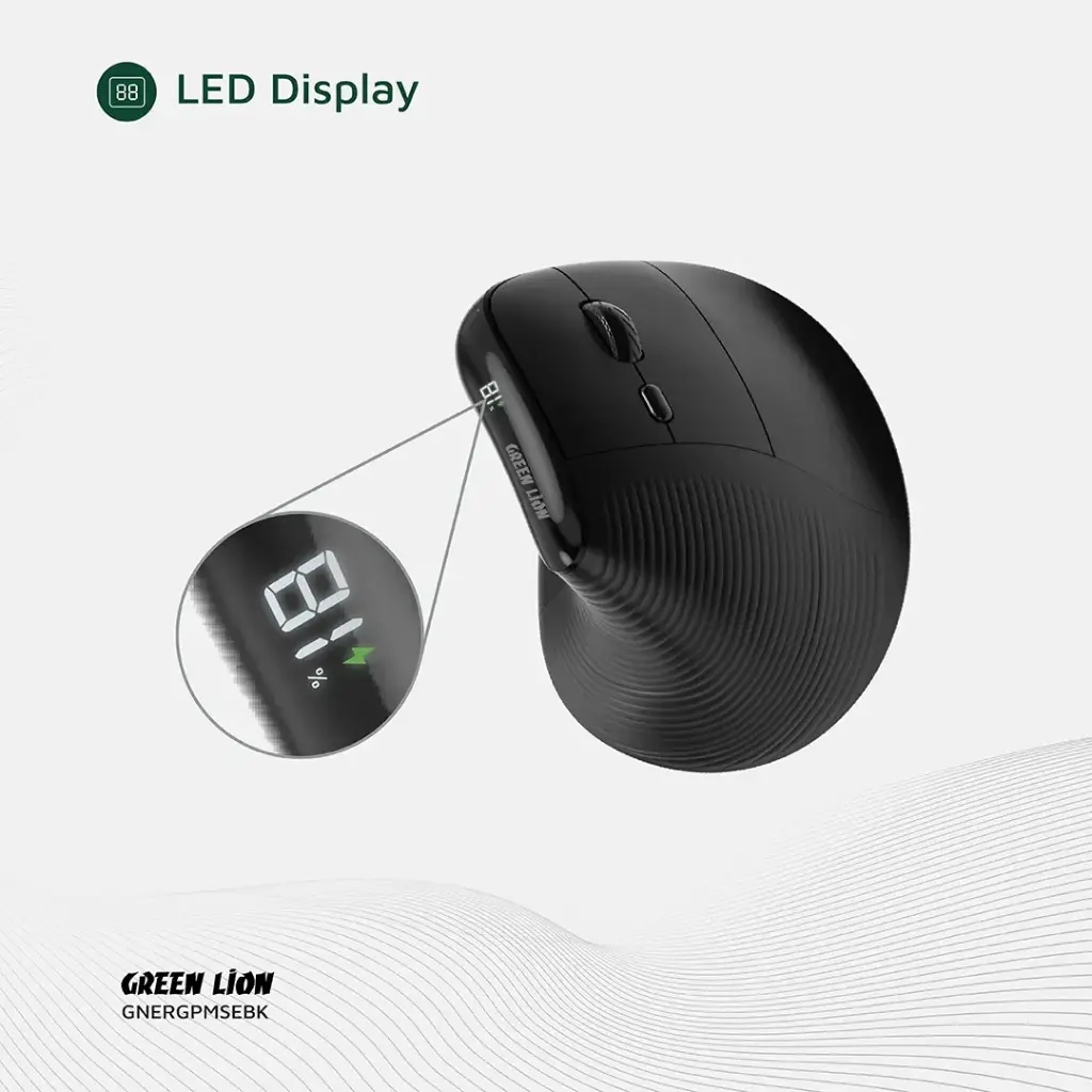 موس ورتیکال شارژی بیسیم گرین لاین مدل Ergo Grip