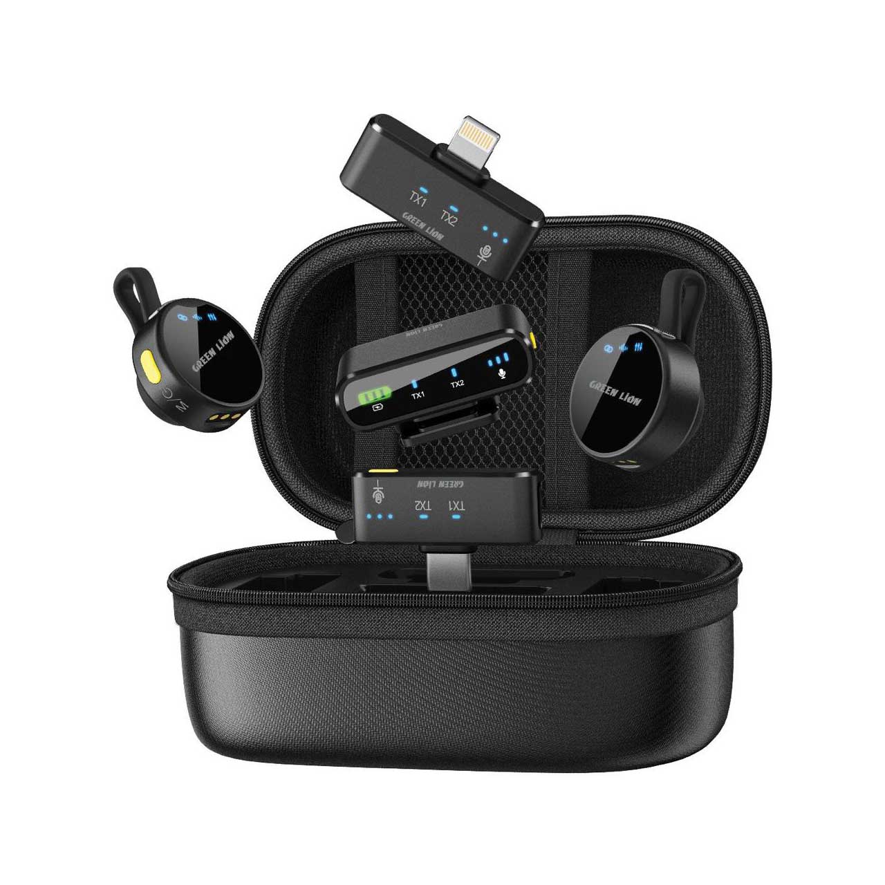 میکروفن بی سیم گرین لاین مدل GM-85X با درگاه‌های اتصال USB C