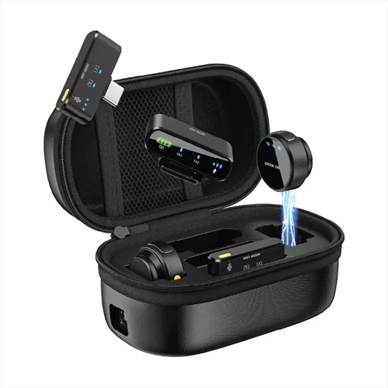 میکروفن بی سیم گرین لاین مدل GM-85X با درگاه‌های اتصال USB C