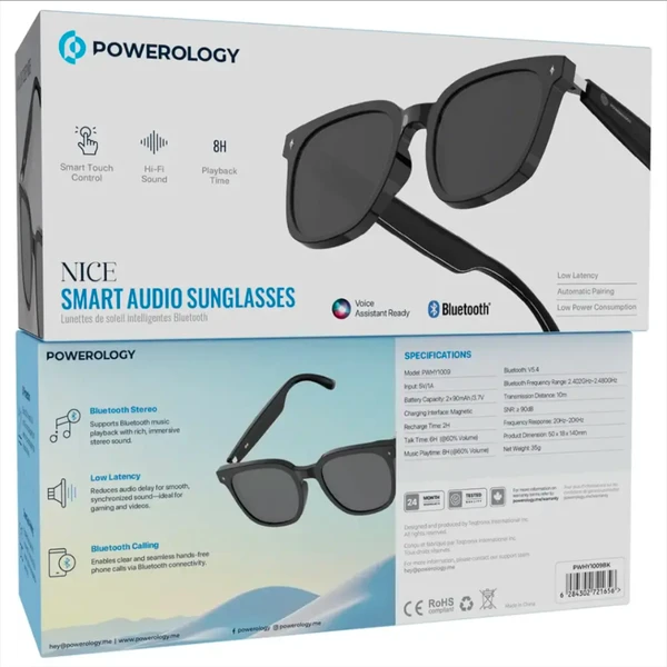 Powerology Nice Smart Audio Sunglasses PWHY1009 - عینک هوشمند پاورولوژی مدل