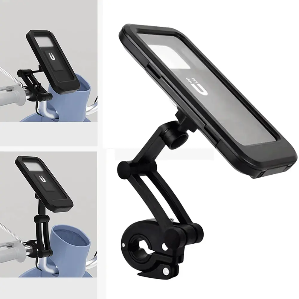 360 Degree Waterproof Bicycle and Motorcycle Holder L-605 - هولدر مگنتی موبایل ضد آب دوچرخه و موتورسیکلت