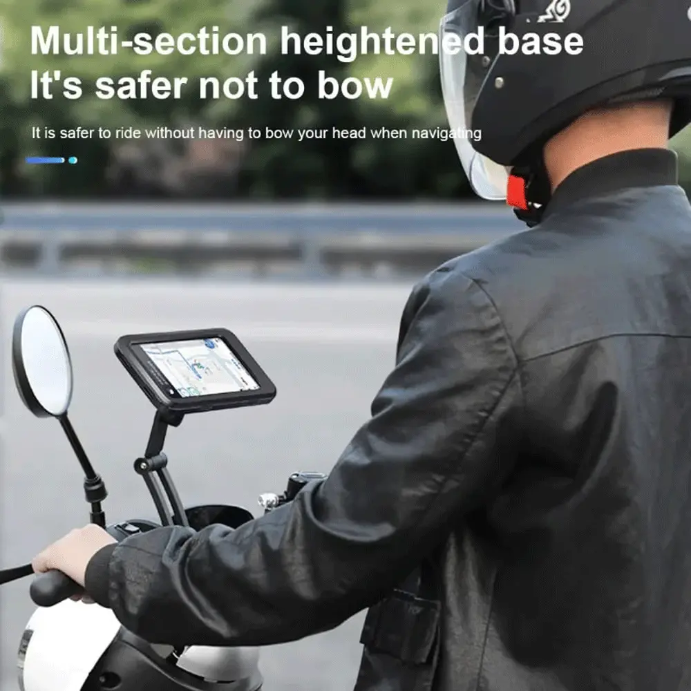 360 Degree Waterproof Bicycle and Motorcycle Holder L-605 - هولدر مگنتی موبایل ضد آب دوچرخه و موتورسیکلت