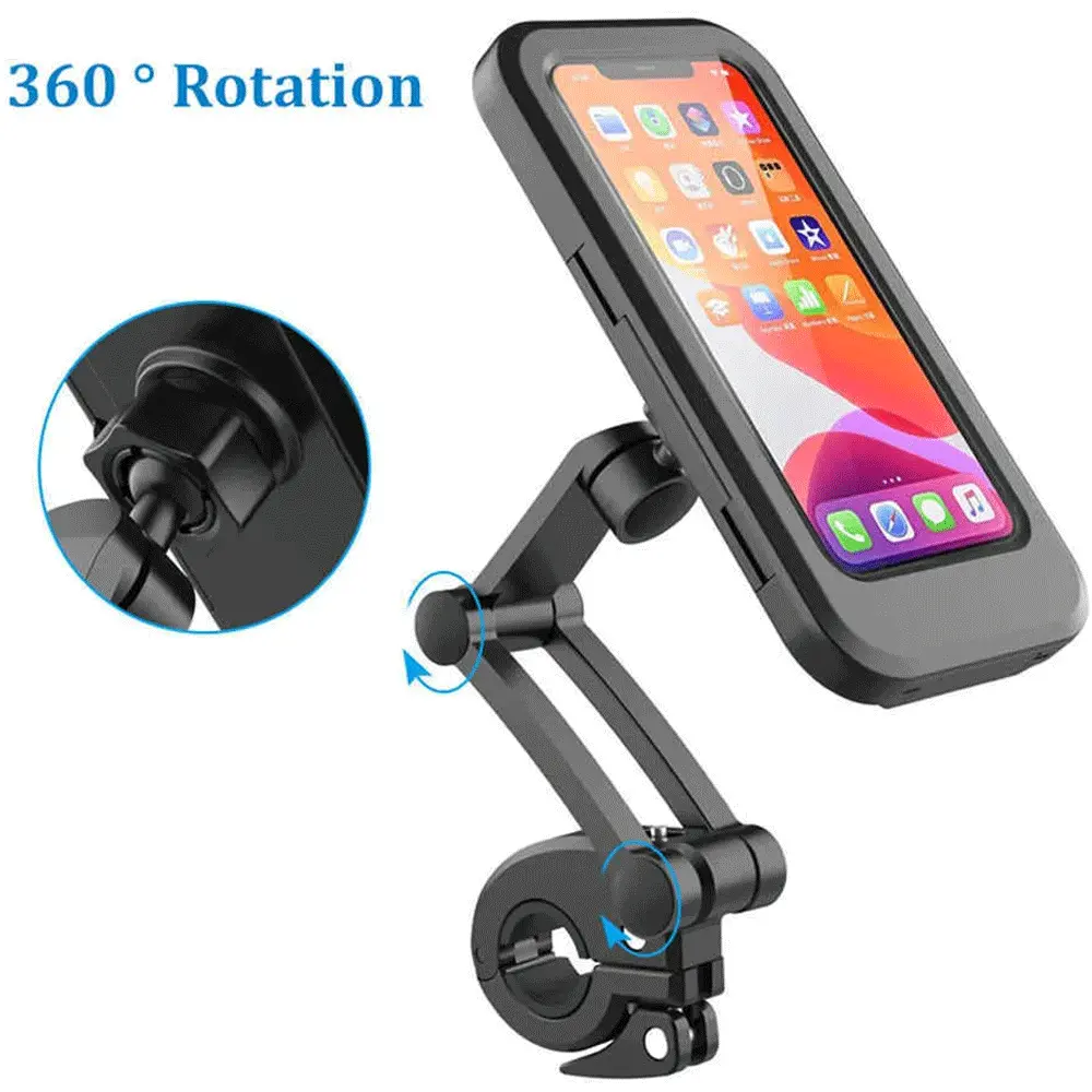 360 Degree Waterproof Bicycle and Motorcycle Holder L-605 - هولدر مگنتی موبایل ضد آب دوچرخه و موتورسیکلت