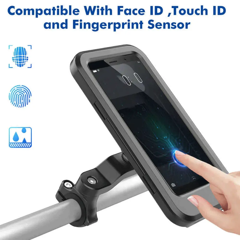 360 Degree Waterproof Bicycle and Motorcycle Holder L-605 - هولدر مگنتی موبایل ضد آب دوچرخه و موتورسیکلت