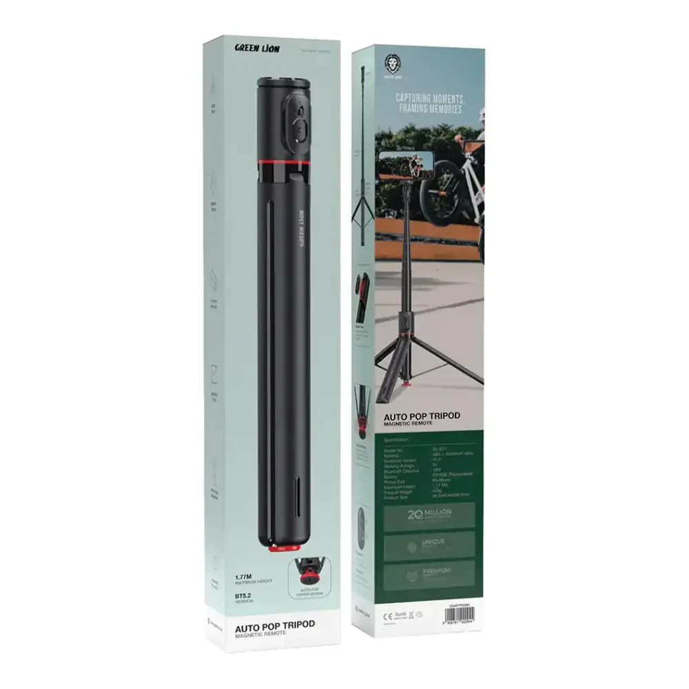 سه پایه موبایل خود بازشونده گرین لاین مدل AUTO POP TRIPOD