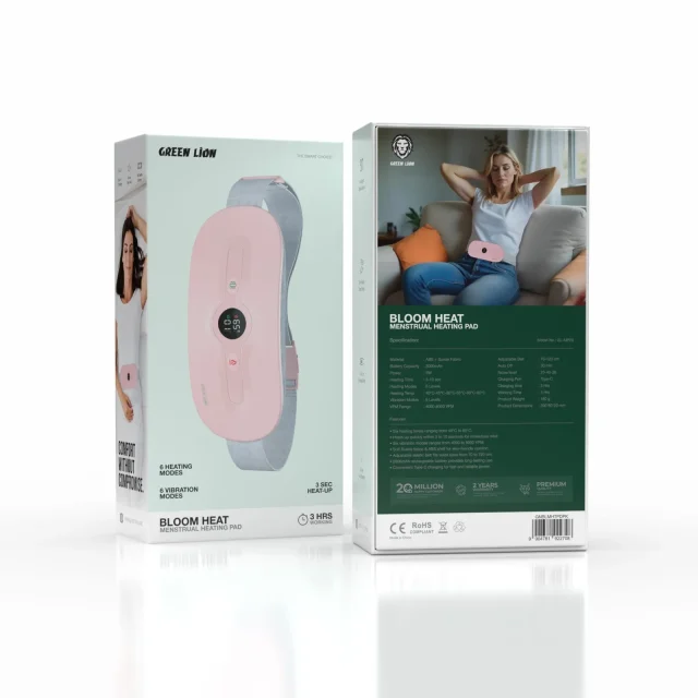 ماساژور و گرم کننده شکم گرین لاین مدل Bloom Heat (مخصوص دوران قاعدگی )