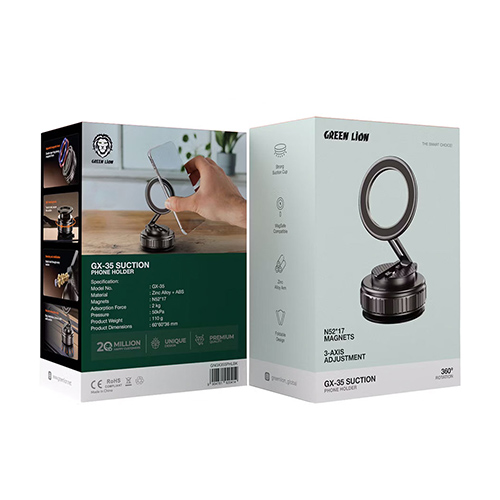 هولدر موبایل وکیومی مگ سیف گرین لاین مدل GX-35 SUCTION
