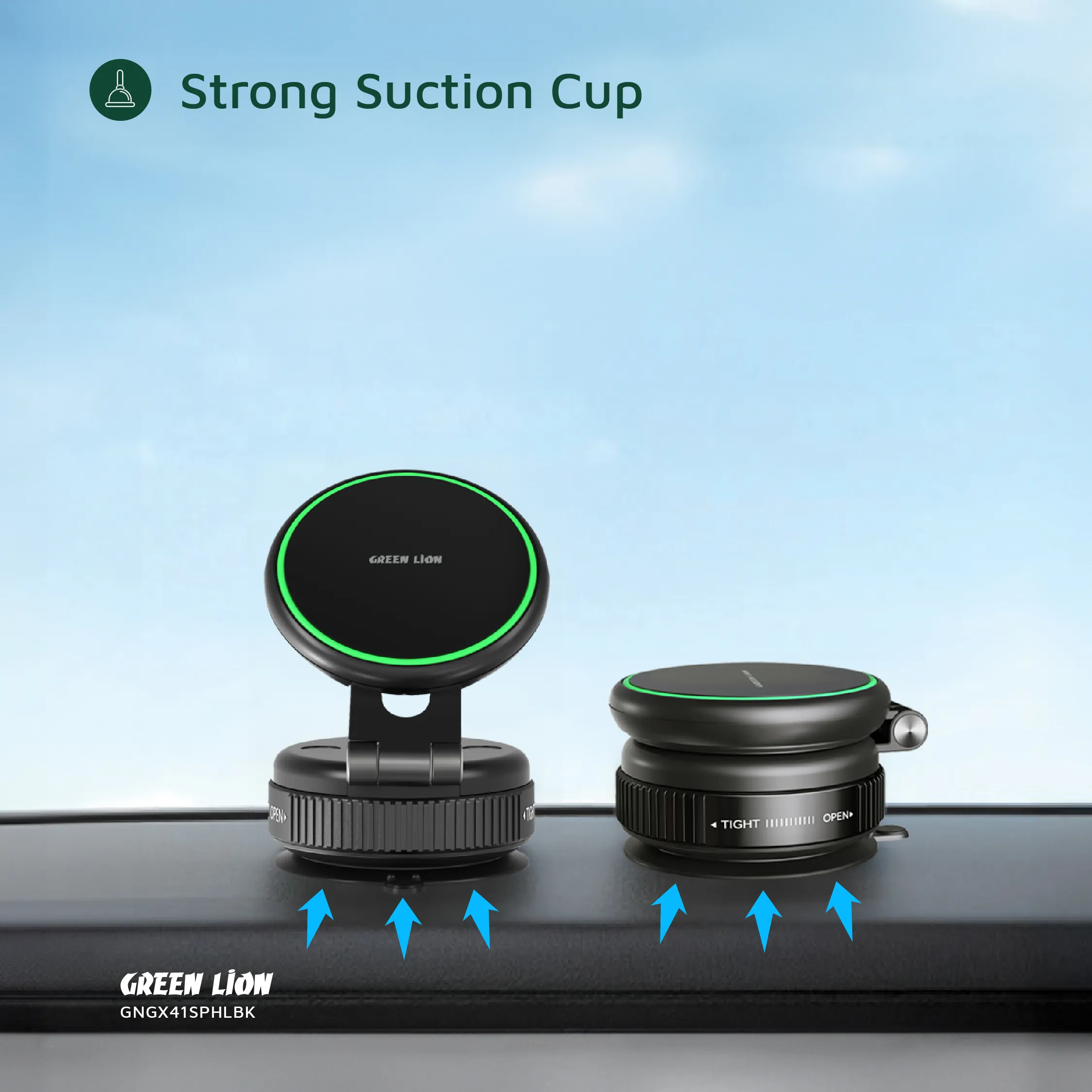 هولدر موبایل وکیومی مگ سیف گرین لاین مدل GX-41 SUCTION