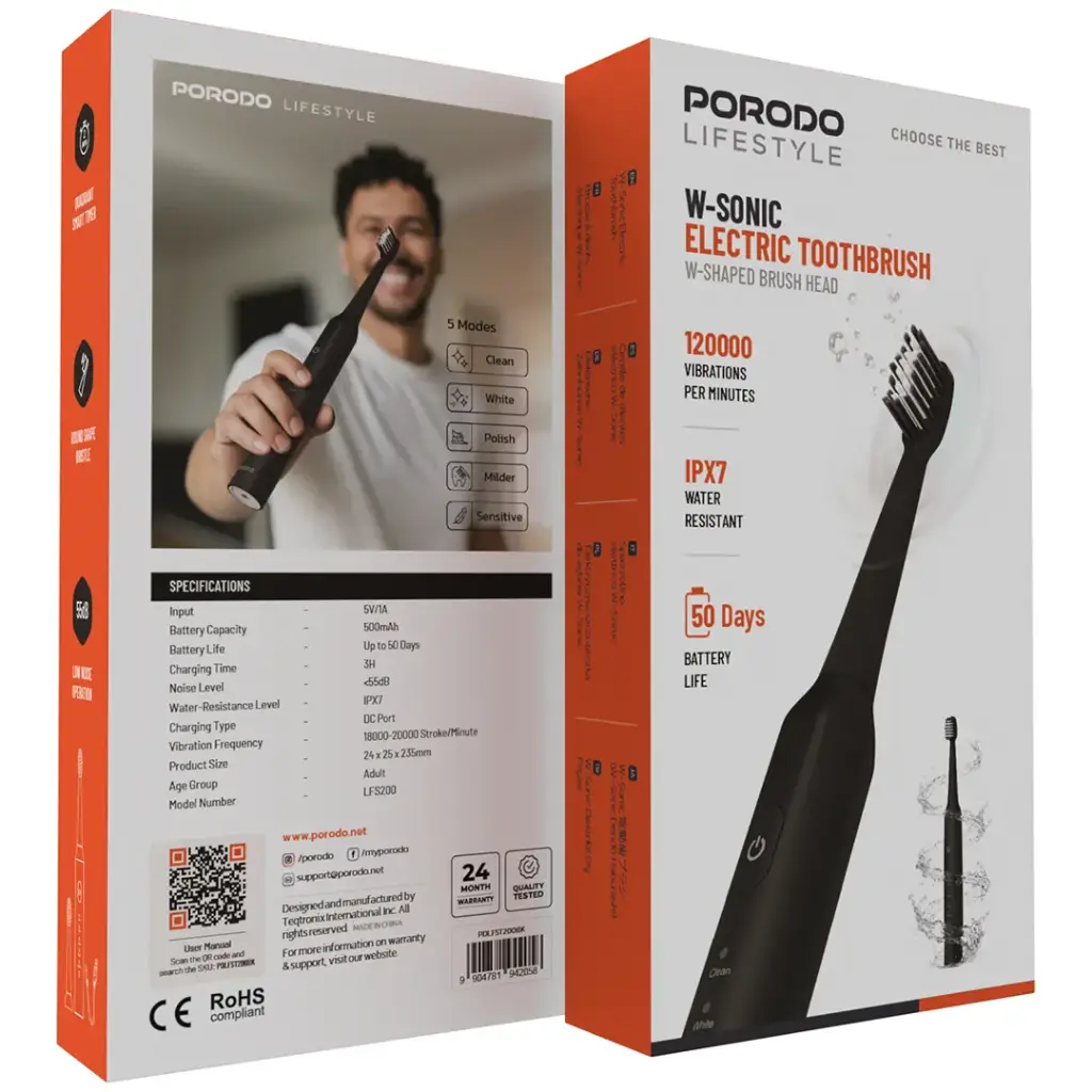 مسواک شارژی پرودو مدل PORODO W‑Sonic