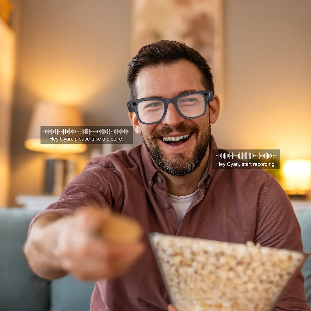 عینک آفتابی هوشمند دوربین دار پاورولوژی مدل Powerology PAGANSPO