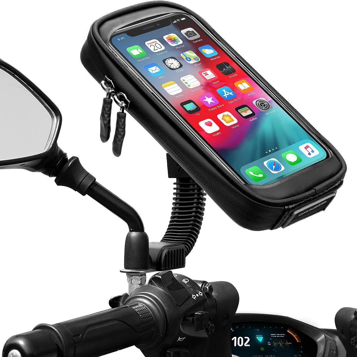 Weather Resistant Bike & MotorBike Mount Smart Phone Stand هولدر موبایل ضد آب دوچرخه و موتور مدل