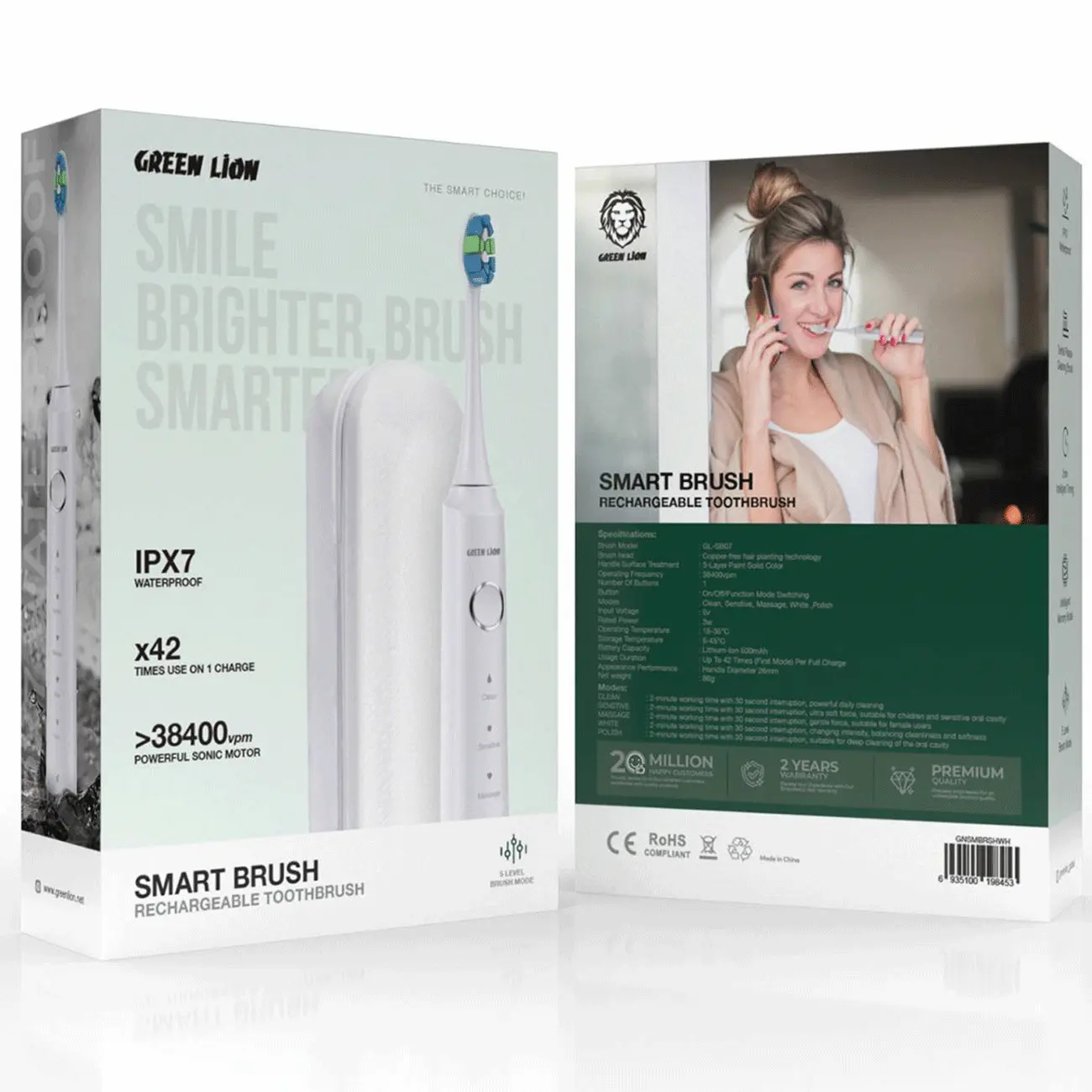 مسواک برقی هوشمند گرین لاین مدل Smart Brush GL-SB07