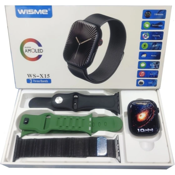 ساعت هوشمند ویسمی مدل WISME WS-X15 با نمایشگر سوپر آمولد