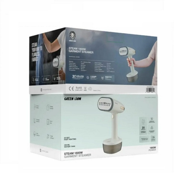 اتو بخار دستی 1800 واتی گرین لاین مدل Green Lion Steam BX166
