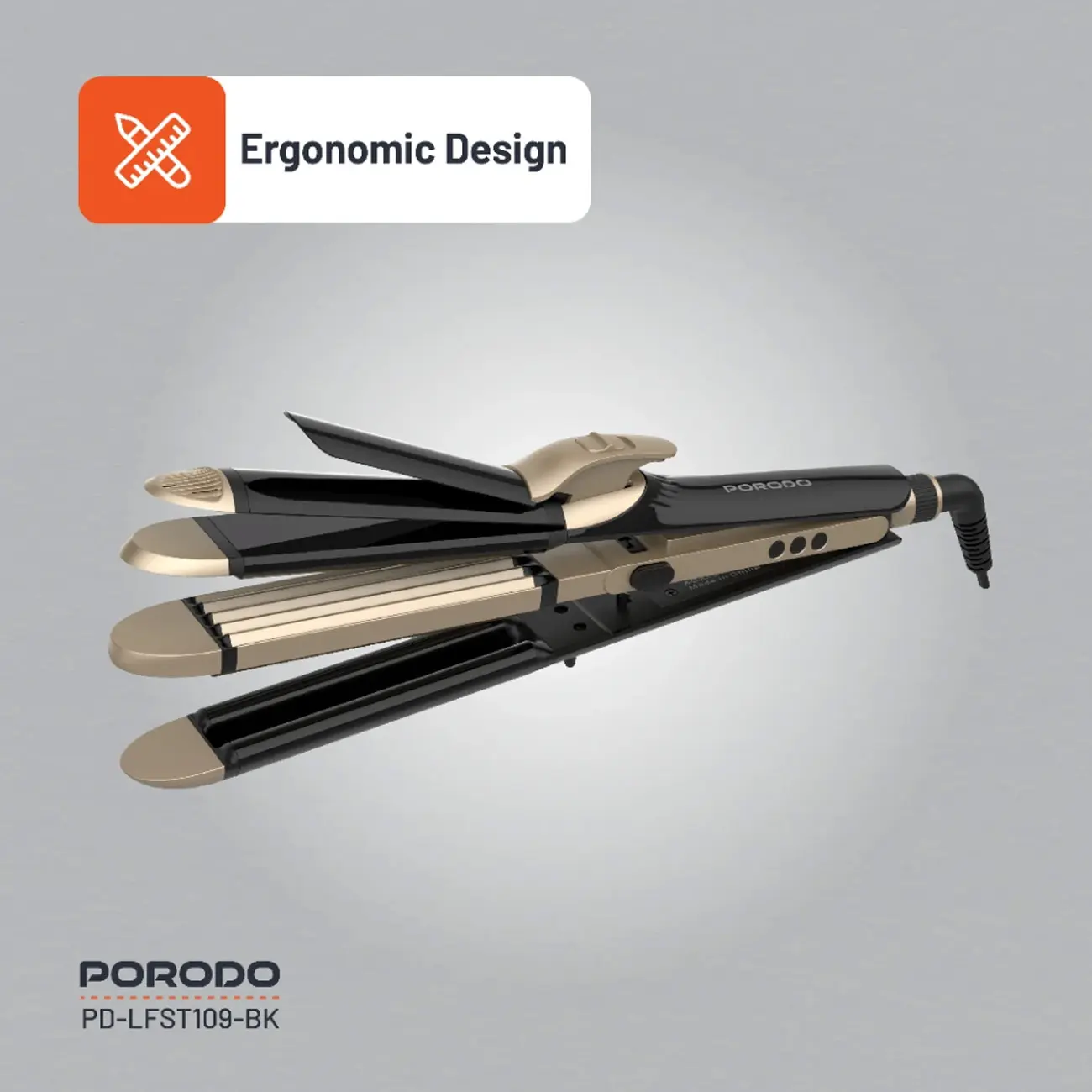 اتو مو 4 کاره پرودو Porodo 4 Style Hair Iron PD-LFST109