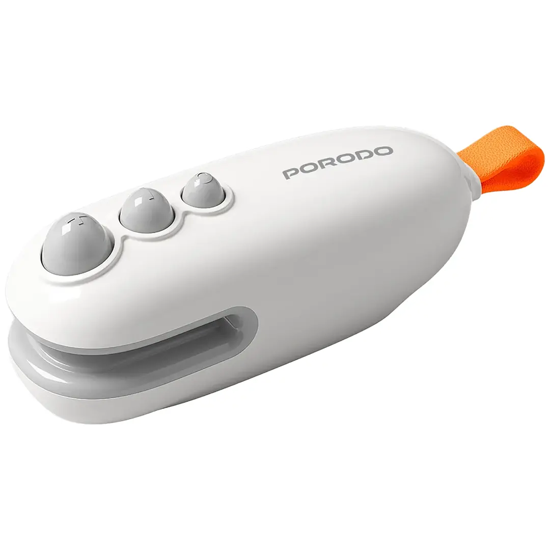 دستگاه دوخت و پرس کن دستی پلاستیکی پرودو مدل porodo 2 in 1 magnetic mini sealer & cutter