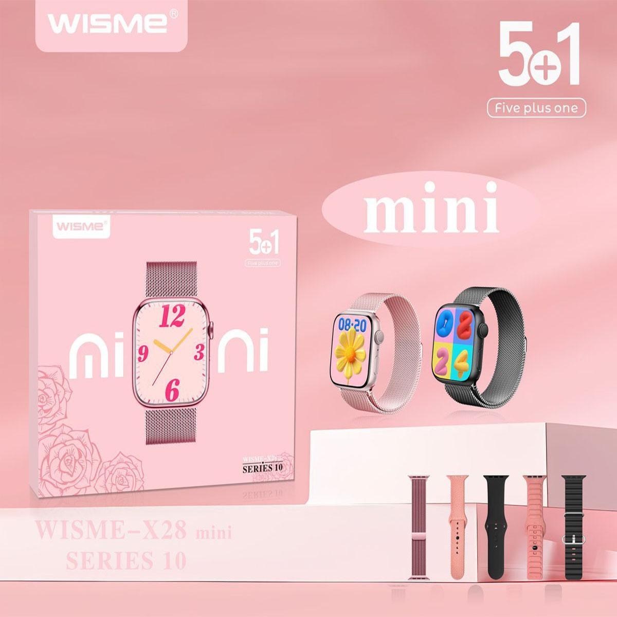 ساعت هوشمند ویسمی مدل WISME-X28 MINI و 5 عدد بند
