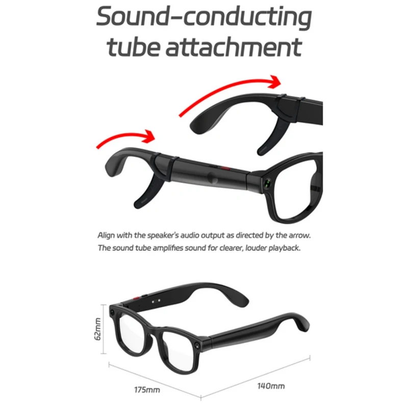 عینک هوشمند دوربین دار مدل AIMB G1 Smart Camera Glasses مجهز به هوش مصنوعی