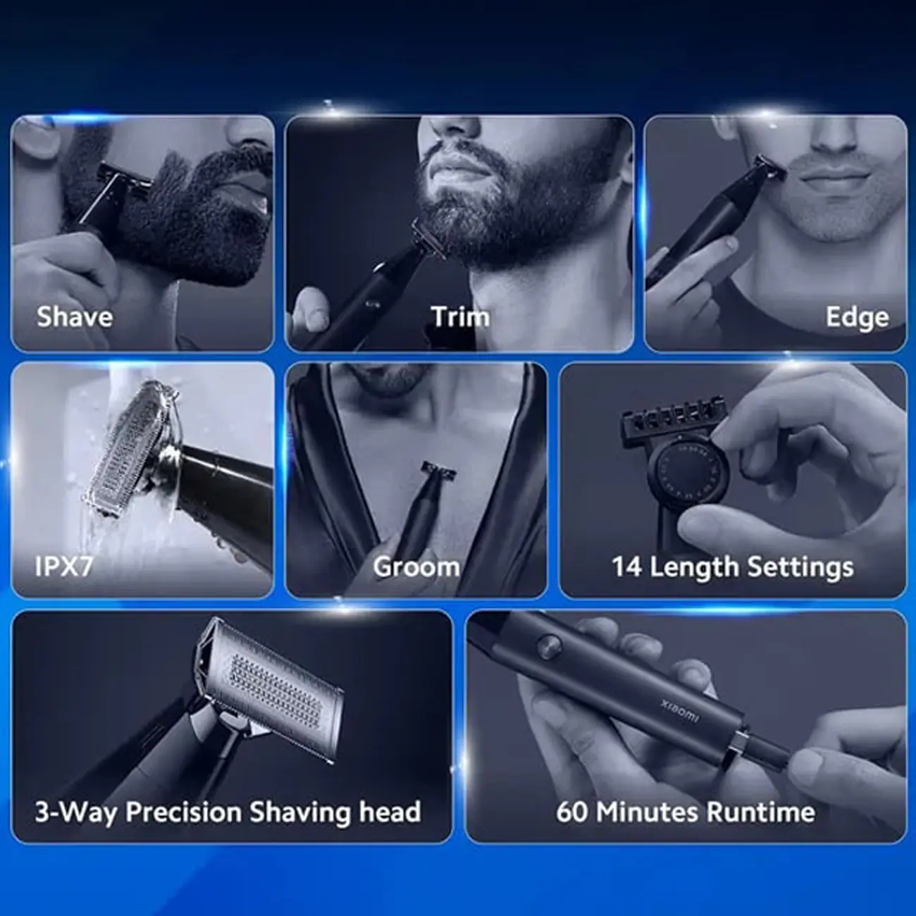 ماشین ریش تراش شیائومی Xiaomi Uniblade Trimmer X300 با تکنولوژی برش مستقیم و ضد آب