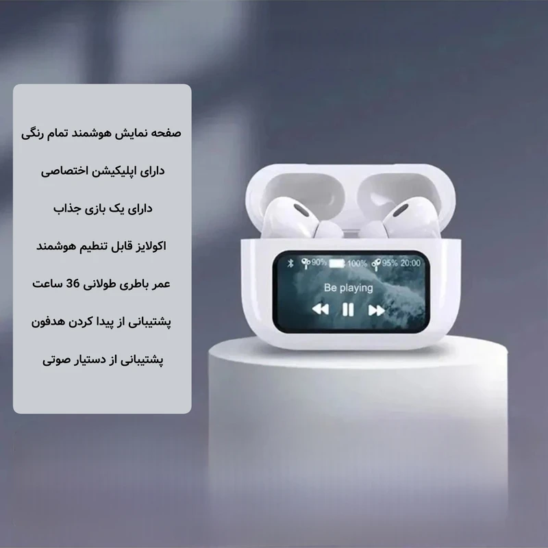 هندزفری بلوتوثی ویسمی مدل WISME WT-5 با نمایشگر لمسی